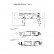 Перфоратор METABO UHEV 2860-2 QUICK MULTI 1100W 28mm+ патронник/600713500