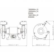 Шмиргел METABO DS 200 600W 200mm/619200000