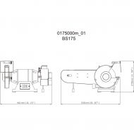 Шмиргел с лентов шлайф METABO BS 175 500W ф175мм/601750000