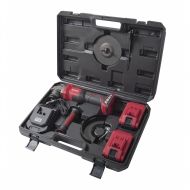 Ъглошлайф акумулаторен Raider Industrial RDI-AGB61 ф125мм 20V 2х5Ah безчетков с куфар /021106