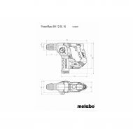 Перфоратор акумумулаторен 12V 16mm METABO BH 12 BL 16 SOLO, metaBOX 145 /600207840