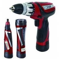 Винтоверт акумулаторен + шлифовалка +LED лампа Li-ion 10.8V 1300mAh Raider /030124
