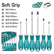 Комплект отвертки TOTAL, SL, PH, CrV, 6 части