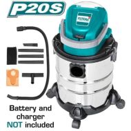 Акумулаторна прахосмукачка за сухо и мокро TOTAL, 20 V, 20 L, без батерия