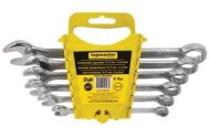 Комплект звездогаечени ключове Topmaster 235124, 8 части, 8-19 мм, CR-V