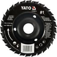 Диск за циркуляр YATO, изпъкнал, груб, Ф 125 х 22.2 мм