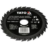 Диск за циркуляр YATO, груб, Ф 125 х 22.2 мм