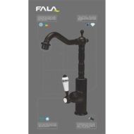 Смесител за мивка, висок, FALA RETRO BLACK 2