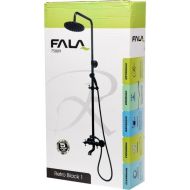 Душ система FALA, RETRO, черна