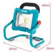 Акумулаторна LED работна лампа TOTAL, 20 V, 20 W