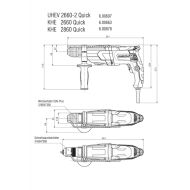 Перфоратор с допълнителен патронник Metabo UHE 2660-2 QUICK MULTI, 800W
