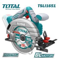 Акумулаторен ръчен циркуляр TOTAL Industrial, 20 V, 165 мм, без батерия