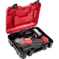 Ъглошлайф акумолаторен безчетков Ø125mm 4Ah R20 в куфар  RDP-PBAG20Set