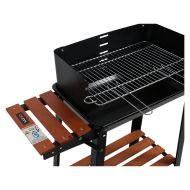 Барбекю на дървени въглища с рафтове LUND, 48 x 26.5 см