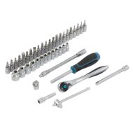 К-т инструменти, 42 бр., тресчотка 120 зъба, CrV, 1/4" Gross 14146