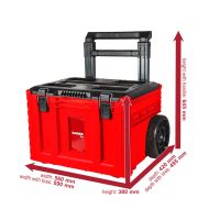 Куфар за инструменти с колела сгъваема дръжка IP65 RDP-MSS1 139605