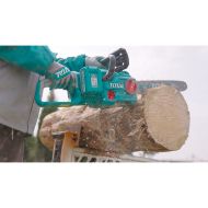 Акумулаторен безчетков верижен трион TOTAL INDUSTRIAL, 16", 40 V, 2 x 4.0 Ah