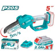 Акумулаторен мини верижен трион TOTAL, 13 cm, 20 V, 1 x 2 Ah