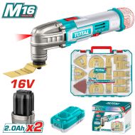 Акумулаторен мултифункционален инструмент TOTAL INDUSTRIAL, 16 V, 2 x 2 Ah