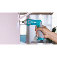 Акумулаторна отвертка TOTAL INDUSTRIAL, 1/4", 8 V, 6 Nm, кутия