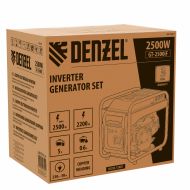 Генератор инверторен GT-2500iF, 2,5 kW, 230 V, отворен корпус, ръчен старт DENZEL